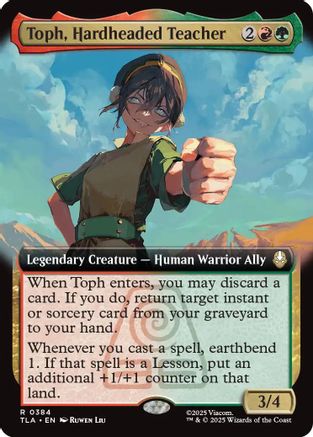 Image of Toph, Hardheaded Teacher (Extended Art) (TLA-384) - Avatar: The Last Airbender