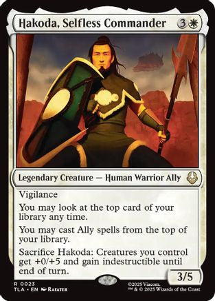 Image of Hakoda, Selfless Commander (TLA-023) - Avatar: The Last Airbender Foil