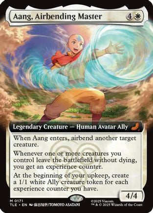 Image of Aang, Airbending Master (Extended Art) (TLE-171) - Avatar: The Last Airbender: Eternal-Legal Foil