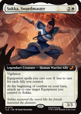 Image of Sokka, Swordmaster (Extended Art) (TLE-174) - Avatar: The Last Airbender: Eternal-Legal Foil