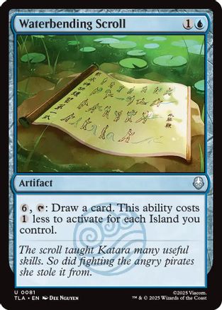Image of Waterbending Scroll (TLA-081) - Avatar: The Last Airbender Foil
