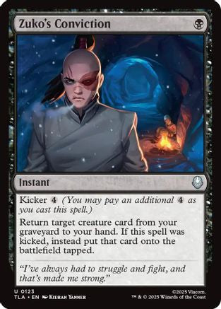 Image of Zuko's Conviction (TLA-123) - Avatar: The Last Airbender Foil