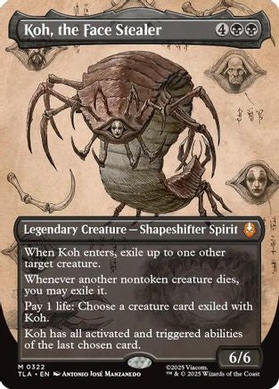 Image of Koh, the Face Stealer (Borderless) (TLA-322) - Avatar: The Last Airbender