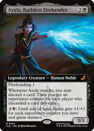 Image of Azula, Ruthless Firebender (Extended Art) (TLE-184) - Avatar: The Last Airbender: Eternal-Legal Foil