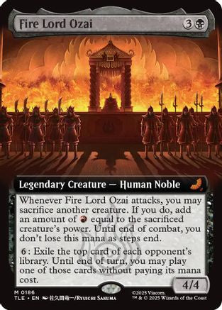 Image of Fire Lord Ozai (Extended Art) (TLE-186) - Avatar: The Last Airbender: Eternal-Legal Foil