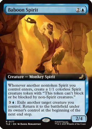 Image of Baboon Spirit (Extended Art) (TLE-177) - Avatar: The Last Airbender: Eternal-Legal Foil