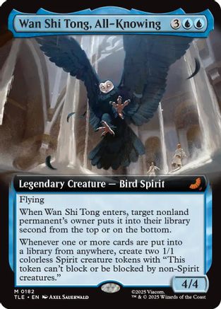 Image of Wan Shi Tong, All-Knowing (Extended Art) (TLE-182) - Avatar: The Last Airbender: Eternal-Legal Foil