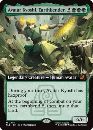 Image of Avatar Kyoshi, Earthbender (Extended Art) (TLE-201) - Avatar: The Last Airbender: Eternal-Legal