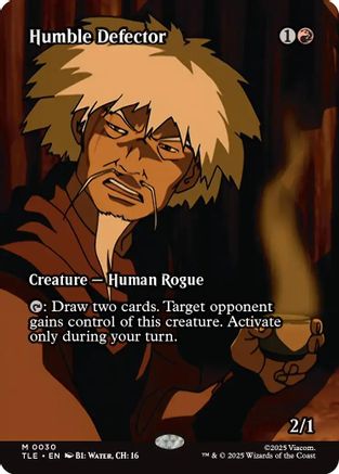 Image of Humble Defector (Borderless) (TLE-030) - Avatar: The Last Airbender: Eternal-Legal Foil