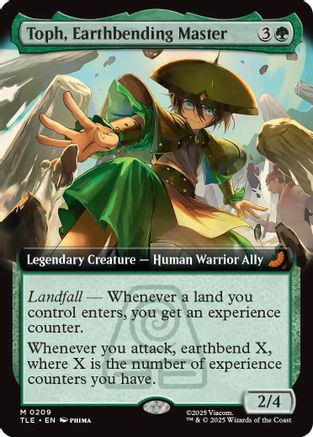 Image of Toph, Earthbending Master (Extended Art) (TLE-209) - Avatar: The Last Airbender: Eternal-Legal