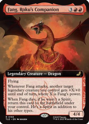 Image of Fang, Roku's Companion (Extended Art) (TLE-193) - Avatar: The Last Airbender: Eternal-Legal