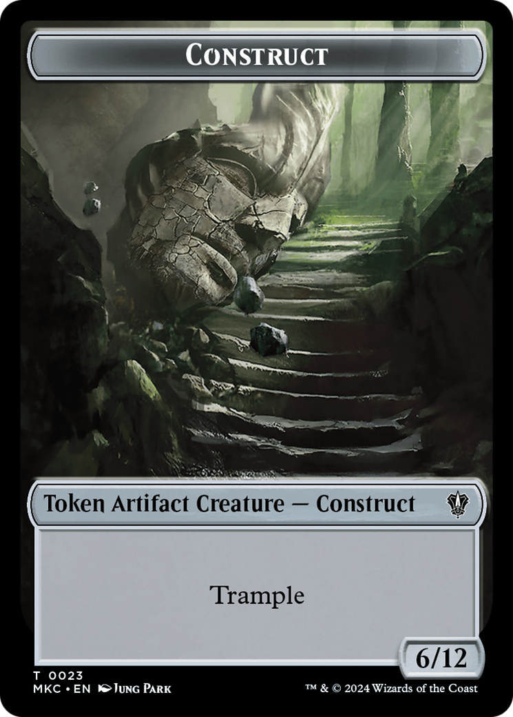 Image of Construct (TMKC-023) - Murders at Karlov Manor Commander Tokens