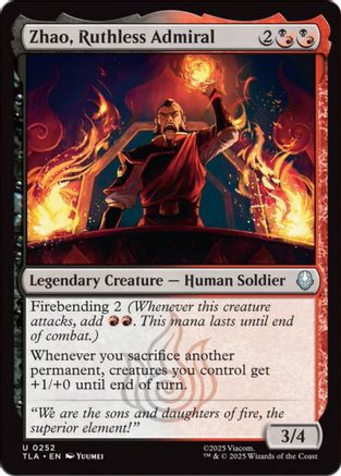 Image of Zhao, Ruthless Admiral (TLA-252) - Avatar: The Last Airbender