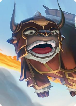 Image of Appa, the Vigilant Art Card (ASTLA-) - Art Series: Avatar: The Last Airbender