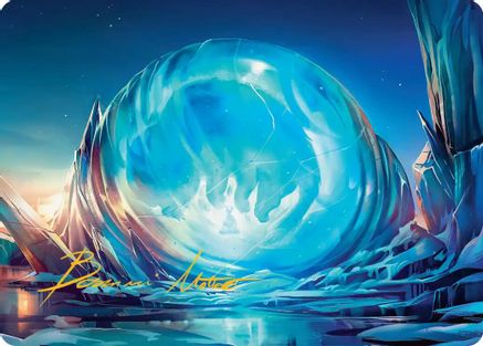 Image of Aang's Iceberg Art Card (Gold-Stamped Signature) (ASTLA-002) - Art Series: Avatar: The Last Airbender