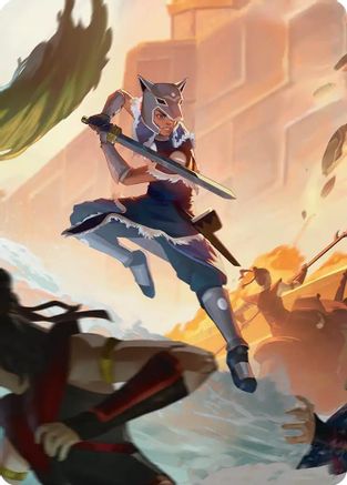 Image of Sokka's Charge Art Card (ASTLA-) - Art Series: Avatar: The Last Airbender