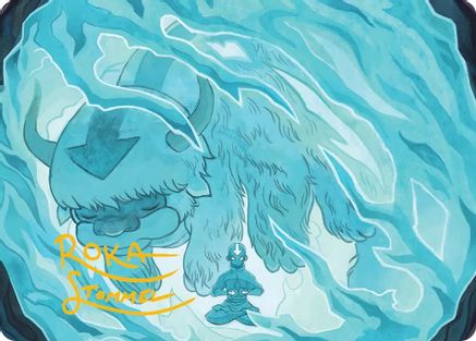 Image of Aang's Iceberg 2 Art Card (Gold-Stamped Signature) (ASTLA-040) - Art Series: Avatar: The Last Airbender