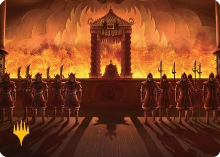 Image of Fire Lord Ozai Art Card (Gold-Stamped Planeswalker Symbol) (ASTLA-027) - Art Series: Avatar: The Last Airbender