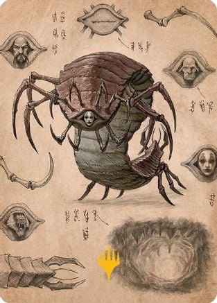 Image of Koh, the Face Stealer 2 Art Card (Gold-Stamped Planeswalker Symbol) (ASTLA-034) - Art Series: Avatar: The Last Airbender