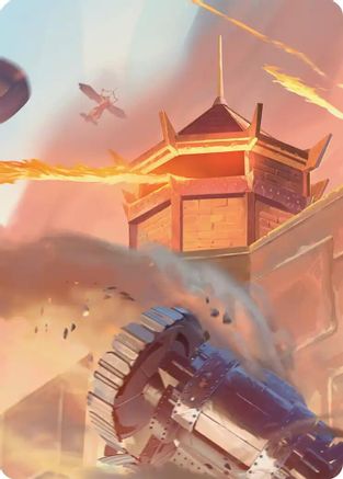 Image of Fire Nation Turret Art Card (ASTLA-) - Art Series: Avatar: The Last Airbender