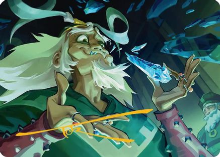 Image of Bumi, King of Three Trials Art Card (Gold-Stamped Signature) (ASTLA-014) - Art Series: Avatar: The Last Airbender
