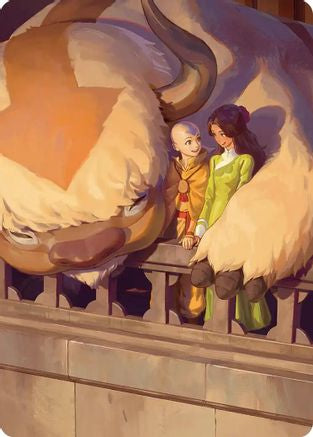 Image of Aang and Katara Art Card (ASTLA-) - Art Series: Avatar: The Last Airbender