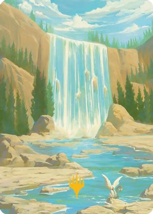 Image of Island Art Card (Gold-Stamped Signature) (ASTLA-051) - Art Series: Avatar: The Last Airbender