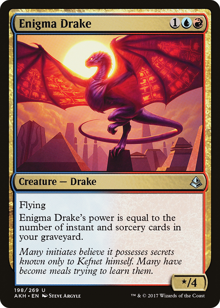 Image of Enigma Drake (AKH-198) - Amonkhet Foil