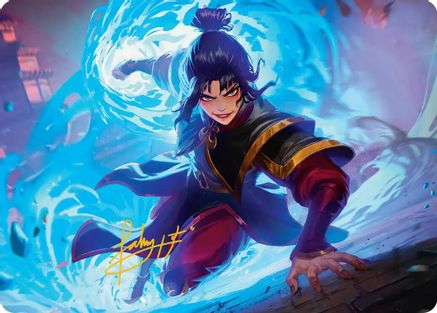 Image of Fire Lord Azula Art Card (Gold-Stamped Signature) (ASTLA-021) - Art Series: Avatar: The Last Airbender
