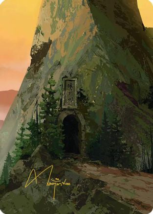 Image of Mountain Art Card (Gold-Stamped Signature) (ASTLA-053) - Art Series: Avatar: The Last Airbender