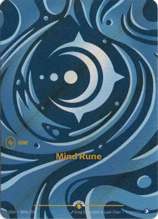 Image of Mind Rune (089b/298) - Riftbound Organized Play Promotional Cards Foil