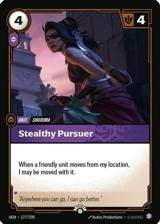 Image of Stealthy Pursuer (177/298) - Riftbound Organized Play Promotional Cards Foil