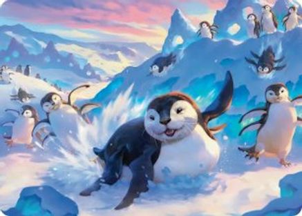 Image of Otter-Penguin Art Card (ASTLA-004) - Art Series: Avatar: The Last Airbender
