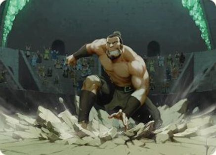 Image of The Boulder, Ready to Rumble Art Card (ASTLA-013) - Art Series: Avatar: The Last Airbender