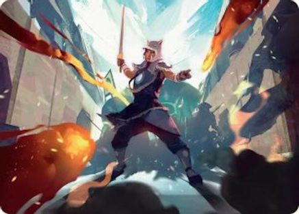 Image of Sokka, Tenacious Tactician Art Card (ASTLA-023) - Art Series: Avatar: The Last Airbender