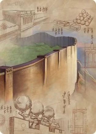 Image of The Walls of Ba Sing Se Art Card (ASTLA-038) - Art Series: Avatar: The Last Airbender