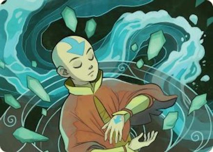 Image of Aang, at the Crossroads Art Card (ASTLA-045) - Art Series: Avatar: The Last Airbender