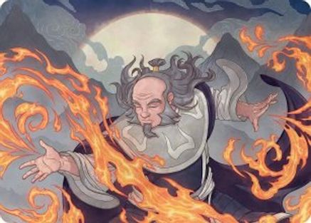 Image of Iroh, Grand Lotus Art Card (ASTLA-047) - Art Series: Avatar: The Last Airbender