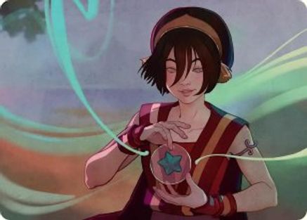 Image of Toph, the First Metalbender Art Card (ASTLA-049) - Art Series: Avatar: The Last Airbender