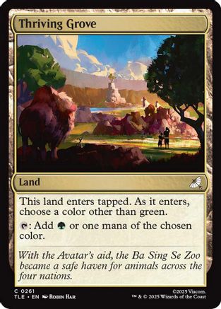 Image of Thriving Grove (TLE-261) - Avatar: The Last Airbender: Eternal-Legal Foil