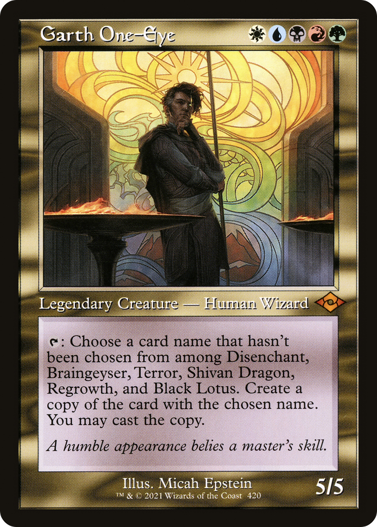 Image of Garth One-Eye (Retro Frame) (MH2-420) - Modern Horizons 2 Foil