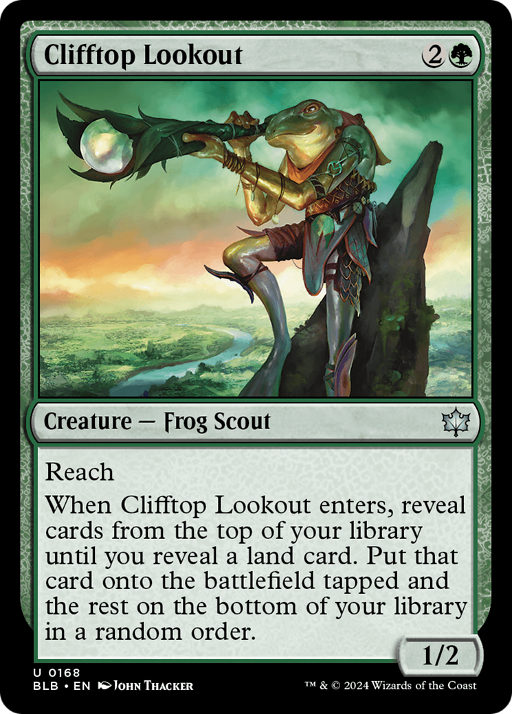 Image of Clifftop Lookout (BLB-168) - Bloomburrow Foil
