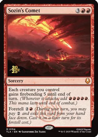Image of Sozin's Comet (PRE-154) - Prerelease Cards Foil