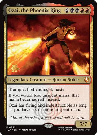 Image of Ozai, the Phoenix King (PRE-235) - Prerelease Cards Foil