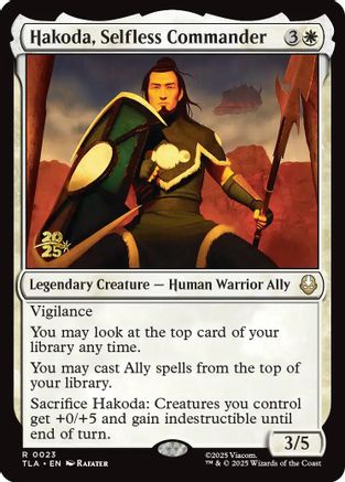 Image of Hakoda, Selfless Commander (PRE-023) - Prerelease Cards Foil