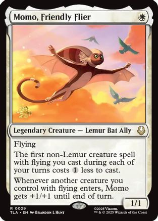 Image of Momo, Friendly Flier (PRE-029) - Prerelease Cards Foil