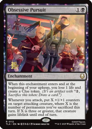 Image of Obsessive Pursuit (PRE-112) - Prerelease Cards Foil