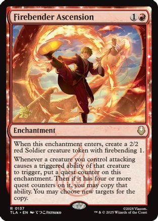Image of Firebender Ascension (PRE-137) - Prerelease Cards Foil