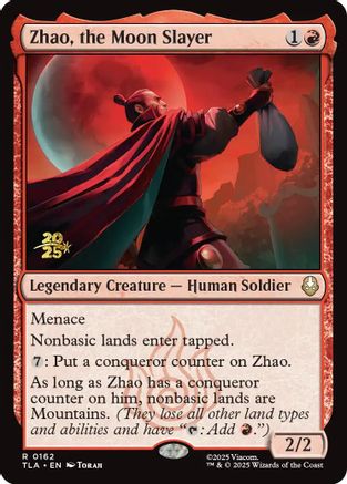 Image of Zhao, the Moon Slayer (PRE-162) - Prerelease Cards Foil