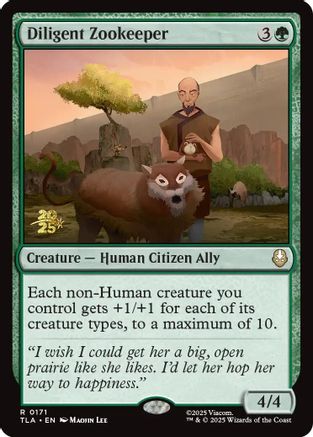 Image of Diligent Zookeeper (PRE-171) - Prerelease Cards Foil